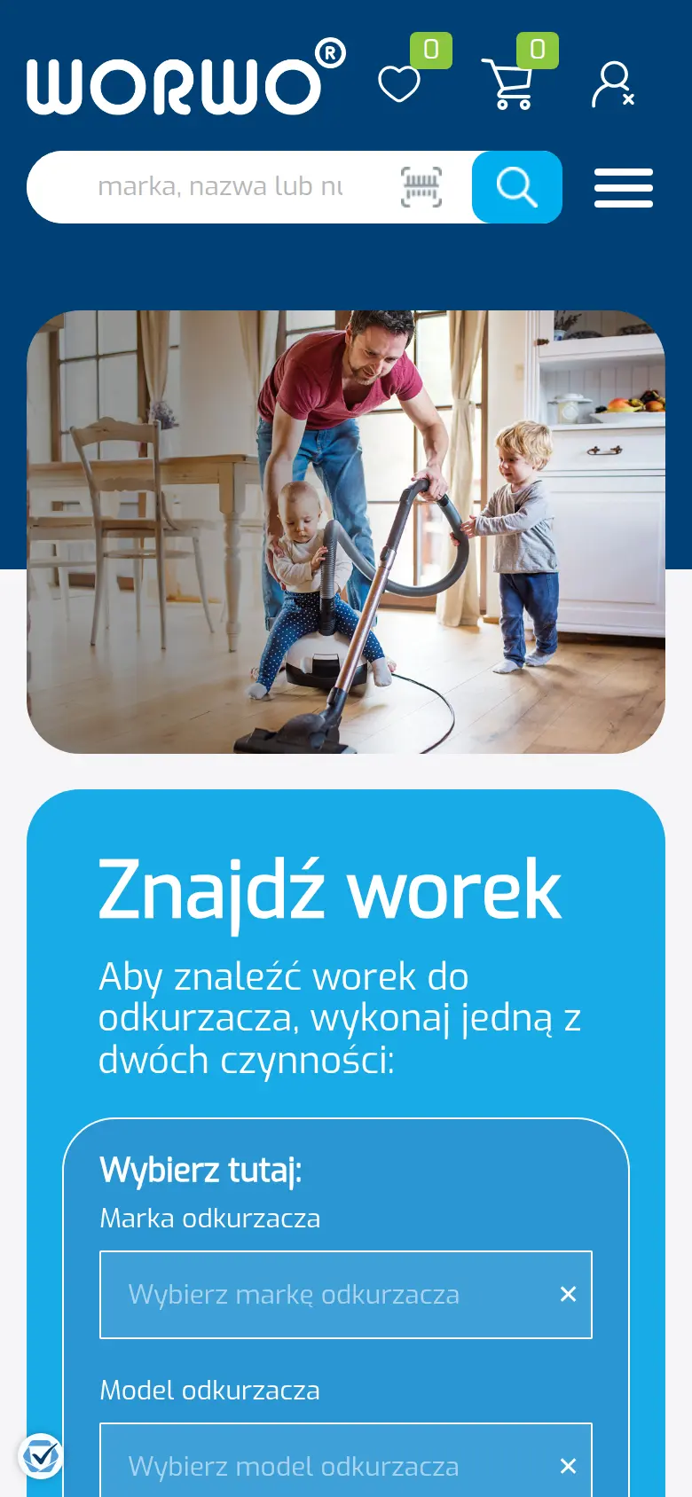 Worwo - widok mobilny